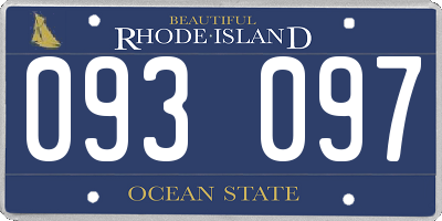 RI license plate 093097