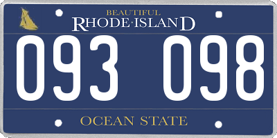 RI license plate 093098