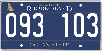 RI license plate 093103