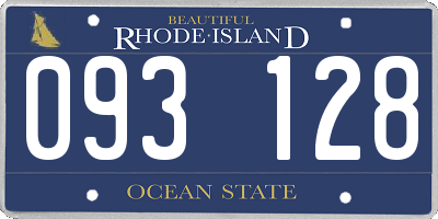 RI license plate 093128