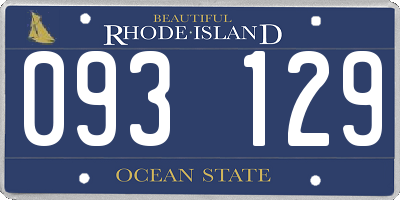 RI license plate 093129