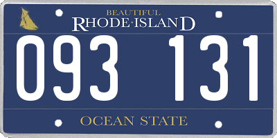 RI license plate 093131