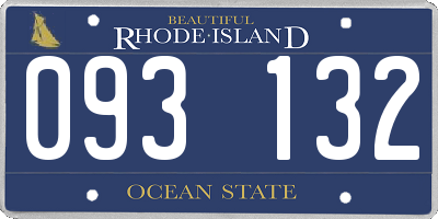 RI license plate 093132