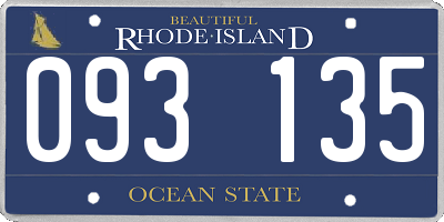RI license plate 093135