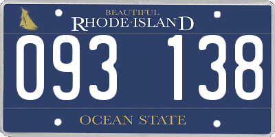 RI license plate 093138