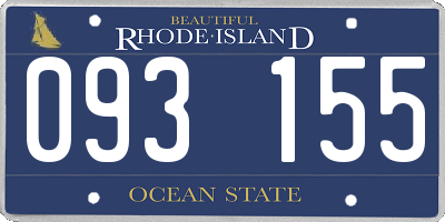 RI license plate 093155