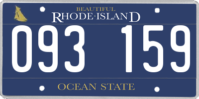 RI license plate 093159