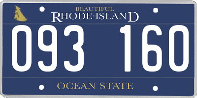 RI license plate 093160