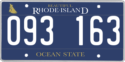 RI license plate 093163