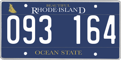 RI license plate 093164