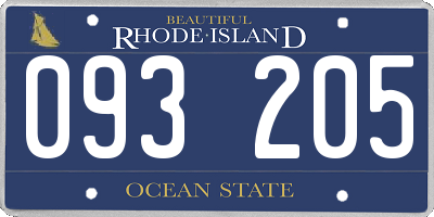 RI license plate 093205