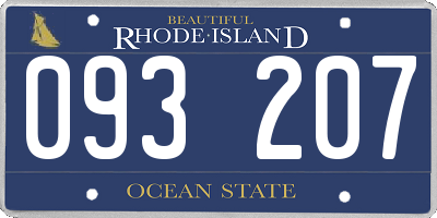 RI license plate 093207