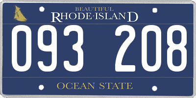 RI license plate 093208