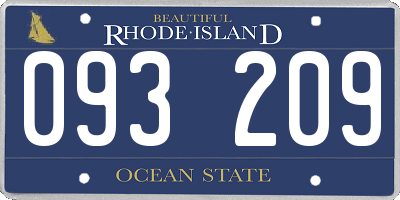 RI license plate 093209