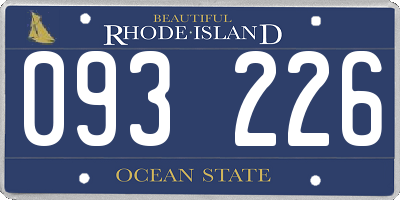 RI license plate 093226