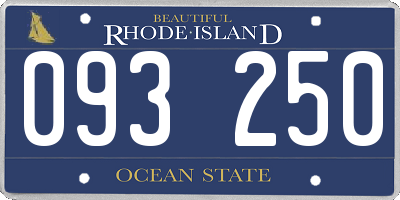 RI license plate 093250