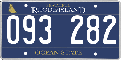 RI license plate 093282