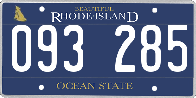 RI license plate 093285