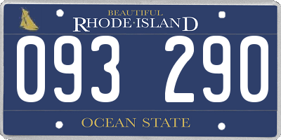 RI license plate 093290