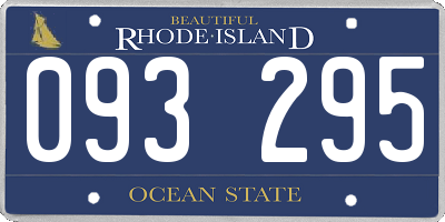 RI license plate 093295