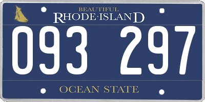 RI license plate 093297