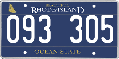 RI license plate 093305