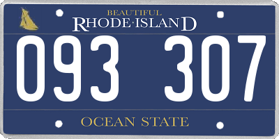 RI license plate 093307