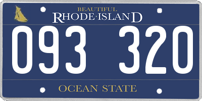 RI license plate 093320