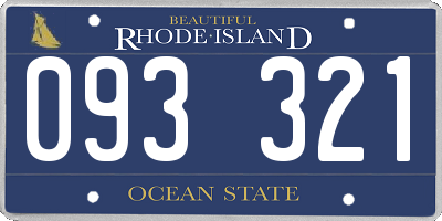 RI license plate 093321