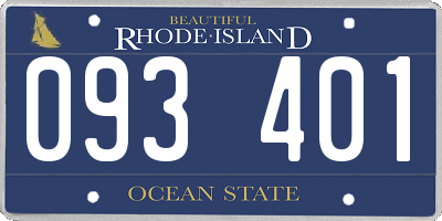 RI license plate 093401