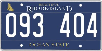 RI license plate 093404