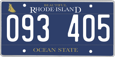 RI license plate 093405