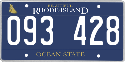 RI license plate 093428