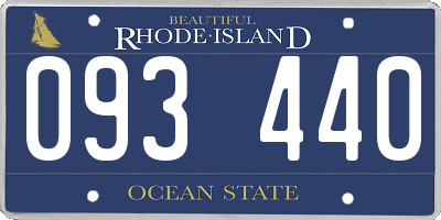 RI license plate 093440