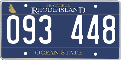 RI license plate 093448