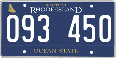 RI license plate 093450