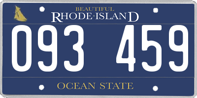 RI license plate 093459