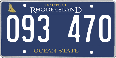 RI license plate 093470