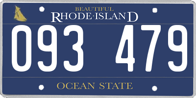 RI license plate 093479