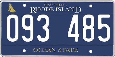 RI license plate 093485