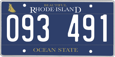 RI license plate 093491