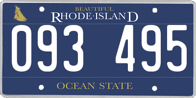 RI license plate 093495