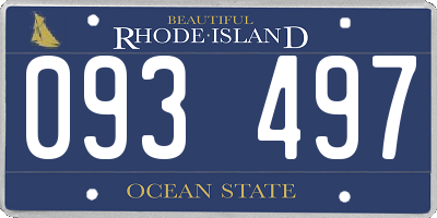RI license plate 093497