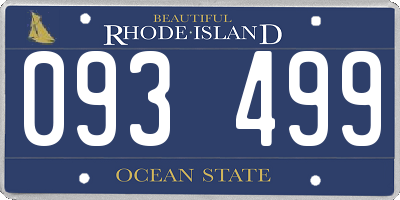 RI license plate 093499