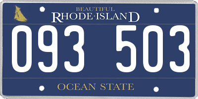 RI license plate 093503