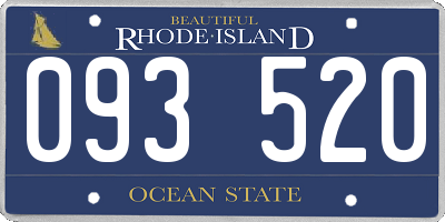 RI license plate 093520