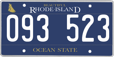 RI license plate 093523