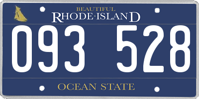 RI license plate 093528