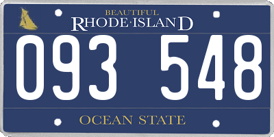 RI license plate 093548