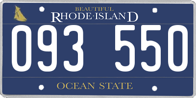 RI license plate 093550